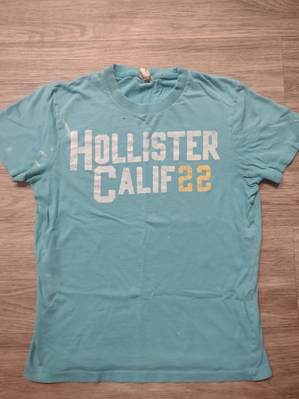 Hollister Graphic Short Sleeve Tee in Blue